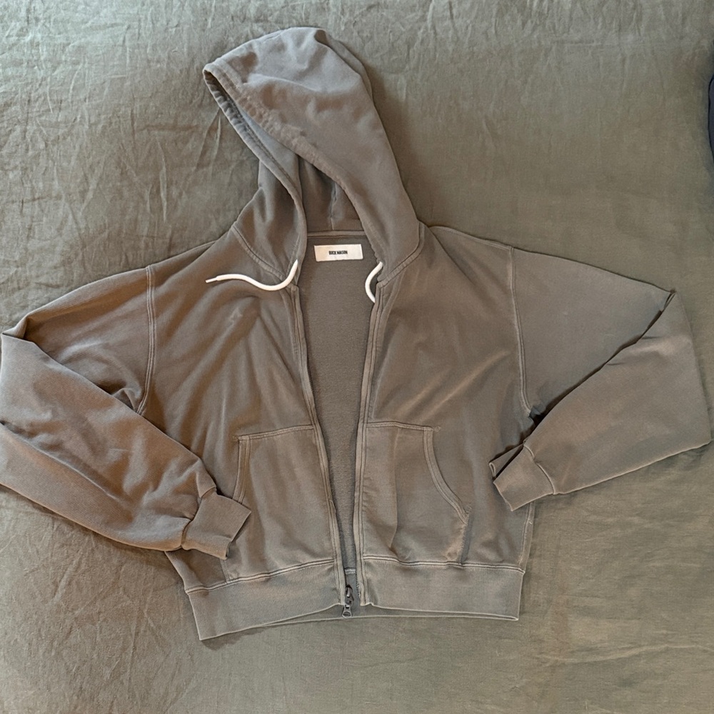 Vintage Interloop Tan Full Zip Hoodie - Picture 2 of 8